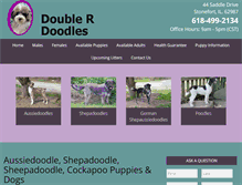 Tablet Screenshot of doubleraussiedoodles.com